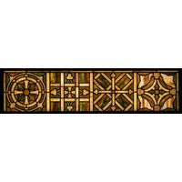 Amber Celtic Knot Transom