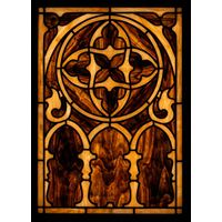 Gothic Amber Tracery Art