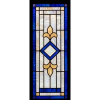 Fleur-de-Lis in Cobalt and Cream