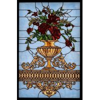 Classic Roses in Ornate Urn