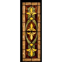 Fleur-de-Lis in Amber and Sage