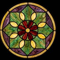 Floral Medallion in Autumn Hues