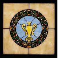 Golden Chalice in Laurel Wreath