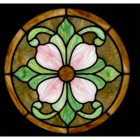 Floral Roundel in Blush and Sage