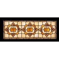 Amber Scrollwork Transom