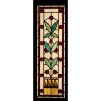 Floral Trellis in Amber and Verdant Green