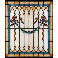 Gilded Ribbon and Beaded Swag