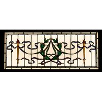 Torch and Laurel Wreath Transom