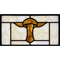 Amber Mushroom in Rectilinear Frame