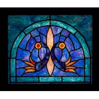 Abstract in Teal and Cobalt