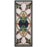 Art Nouveau Floral Medallion in Jewel Tones
