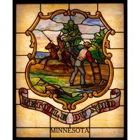 Minnesota State Seal in Luminous Design