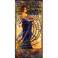 Art Nouveau Maiden in Twilight Drapery