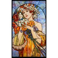 Woman with White Lilies and Golden Robe