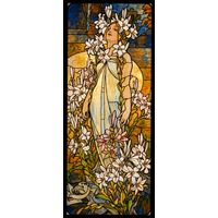 Maiden Amidst Easter Lilies