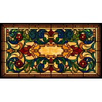 Ornate Floral Scrollwork in Jewel Tones