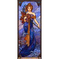 Autumn Maiden with Harvest Blooms