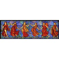 Graceful Maidens in Radiant Crimson