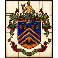 Heraldic Coat of Arms with Winged Crest