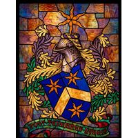 Heraldic Coat of Arms with Latin Motto