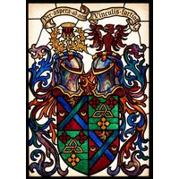 Heraldic Coat of Arms with Latin Motto