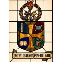 Heraldic Crest with Torch and Keys