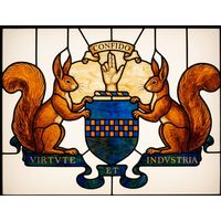 Squirrel Heraldic Crest with 