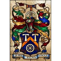 Heraldic Coat of Arms with In Hoc Signo Vinces