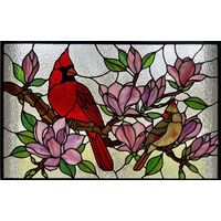 Cardinals among Magnolia Blossoms