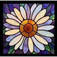 Radiant Daisy in Lavender and Gold