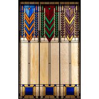 Prairie School Vertical Chevron