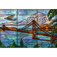 Golden Gate Bridge and Seaplane