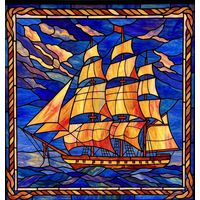 Grand Tall Ship at Sea