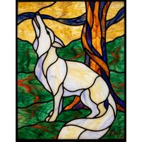 Coyote Howling at Sunset