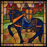 Medieval Knight on Horseback