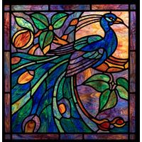 Peacock Amidst Foliage