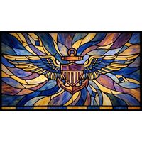 U.S. Navy Emblem with Anchor and Wings