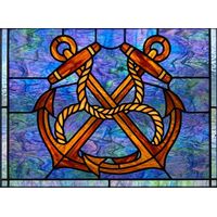 Crossed Anchors with Braided Rope