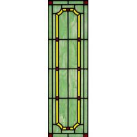 Geometric Mint and Gold Border