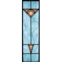 Geometric Triangle in Cerulean and Amber