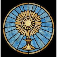 Eucharistic Monstrance in Radiant Gold and Azure