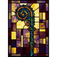 Bishop's Crozier in Gold and Jewel Tones
