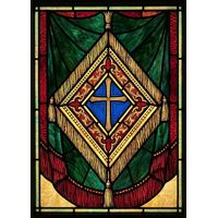 Cross with Golden Drapery