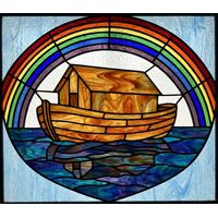 Noah's Ark with Rainbow