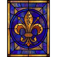 Golden Fleur-de-Lis Medallion