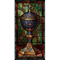Ornate Golden Chalice with Cross