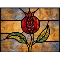 Pomegranate with Lush Leaves