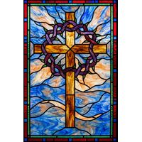 Golden Cross with Crown of Thorns