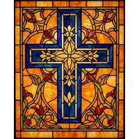Ornate Cross with Floral Filigree
