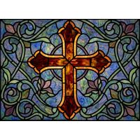 Cross with Floral Flourishes